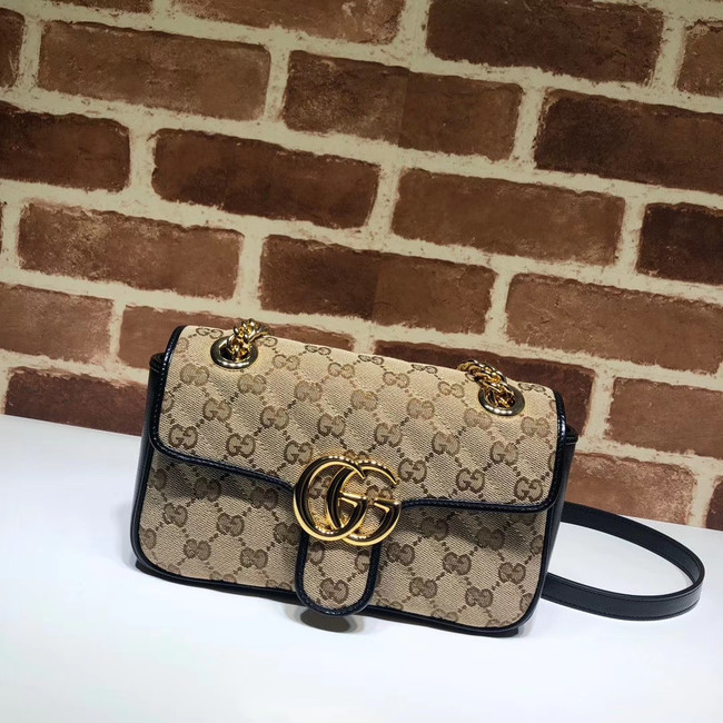 Gucci GG Marmont small shoulder bag 446744 black