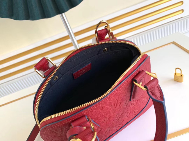 Louis Vuitton Original Monogram Empreinte NEO ALMA BB M44866 Cherry Berry