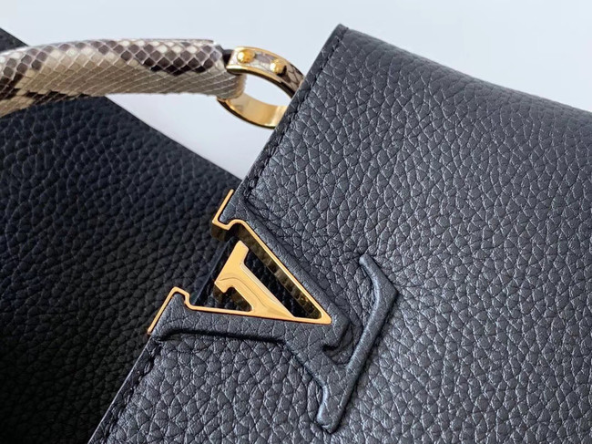 Louis Vuitton Original Taurillon leather CAPUCINES BB M95509 black