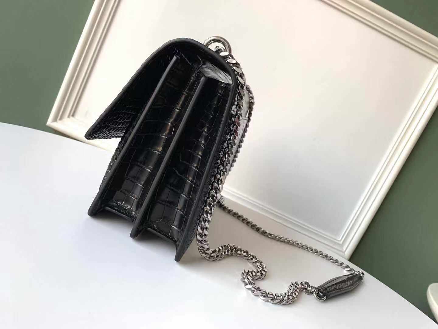 SAINT LAURENT leather shoulder bag Y550228 black