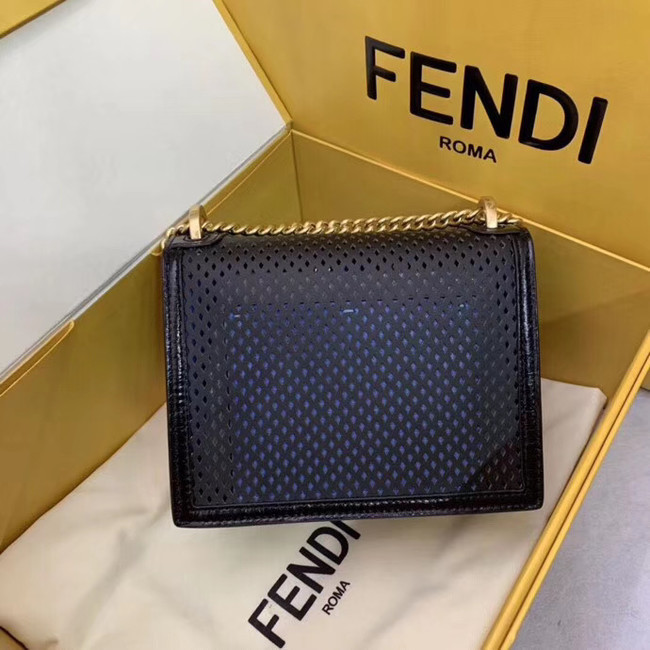 Fendi KAN U SMALL leather mini-bag 8BT312 Royal