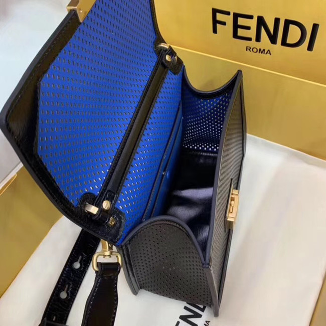 Fendi KAN U leather bag 8BT313 Royal