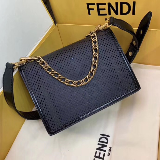 Fendi KAN U leather bag 8BT313 Royal