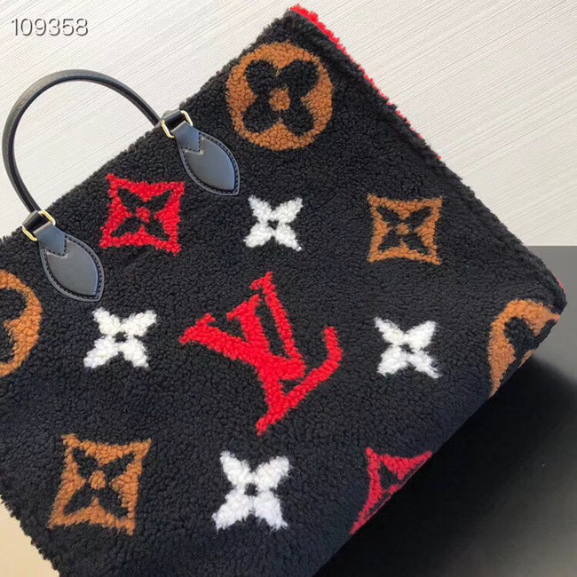 Louis Vuitton Monogram Canvas Original M44412 black&red