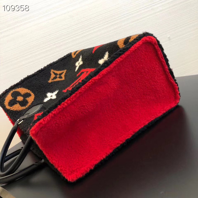 Louis Vuitton Monogram Canvas Original M44412 black&red