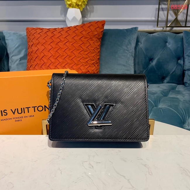 Louis Vuitton TWIST BELT CHAIN WALLET M68559 black