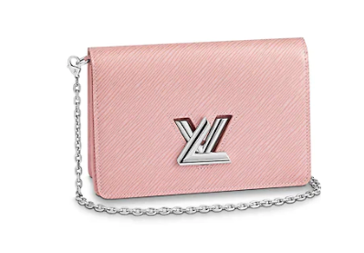 Louis Vuitton TWIST BELT CHAIN WALLET M68559 pink