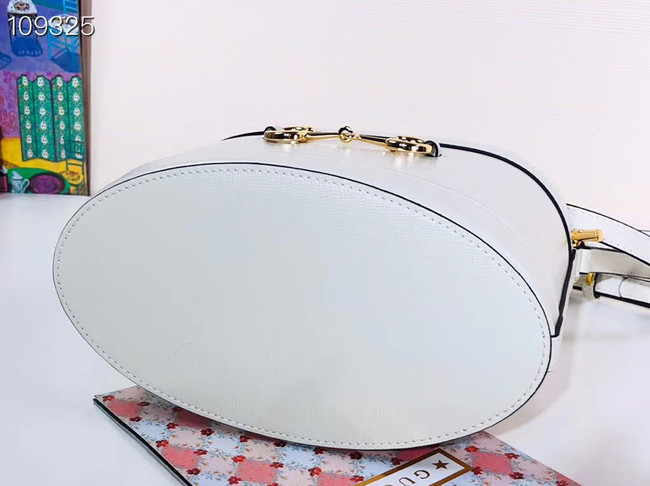 Gucci 1955 Horsebit bucket bag 602118 white