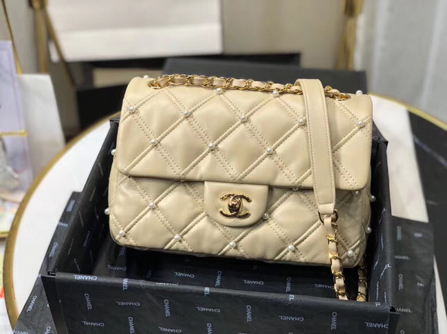 Chanel flap bag AS1202 apricot