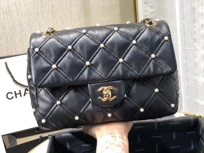 Chanel flap bag AS1202 black