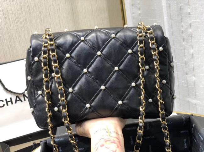 Chanel flap bag AS1202 black