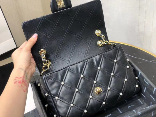 Chanel flap bag AS1202 black