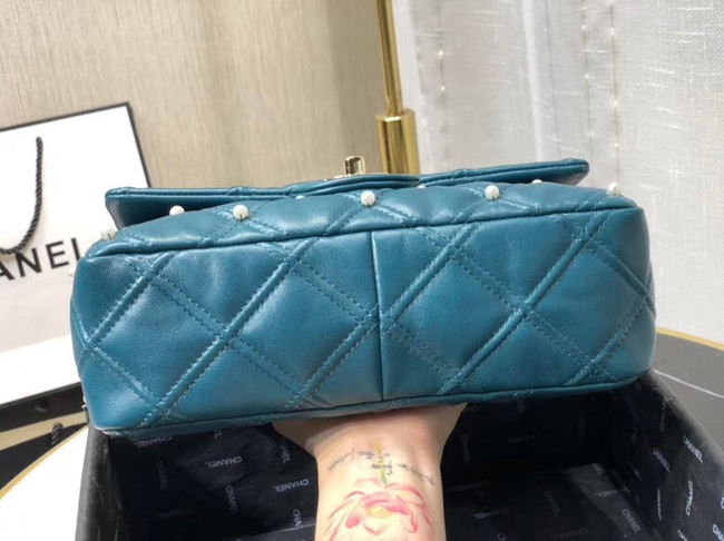 Chanel flap bag AS1202 blue