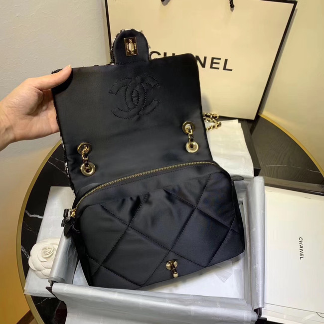 CHANEL 19 Flap Bag AS1154 Black&white