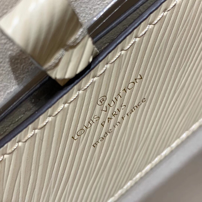 Louis Vuitton TWIST MM Original wool Leather Bag M55450 White