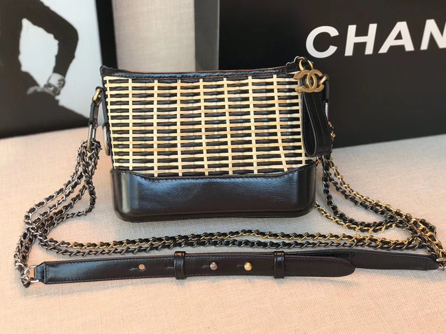 Chanel gabrielle small hobo bag A91810 Cane black