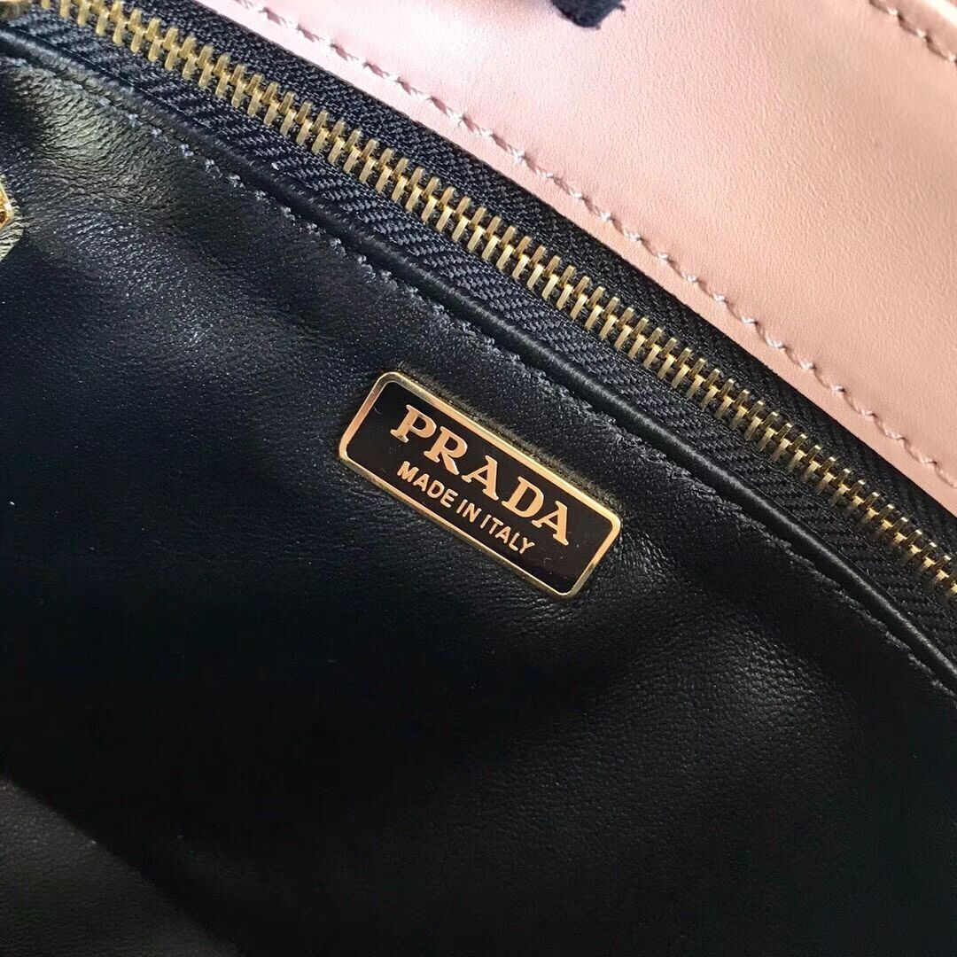 Prada Embleme Saffiano leather bag 1BD217 pink