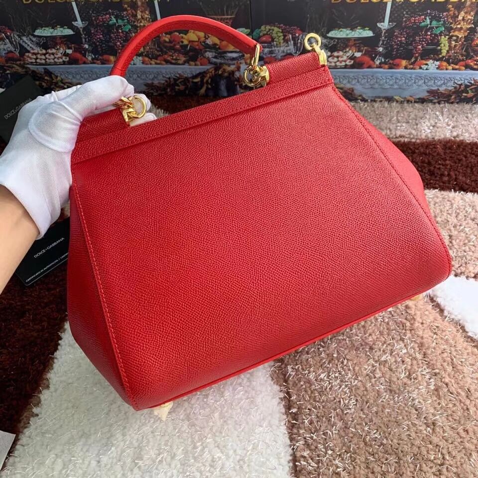 Dolce & Gabbana Origianl Leather Bag 4131 red