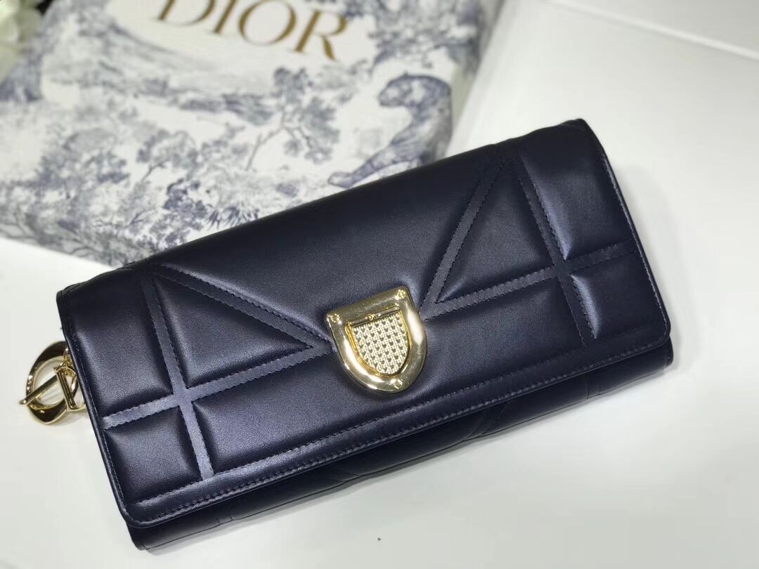 DIOR CLUTCH  gold-tone metal C1040A black