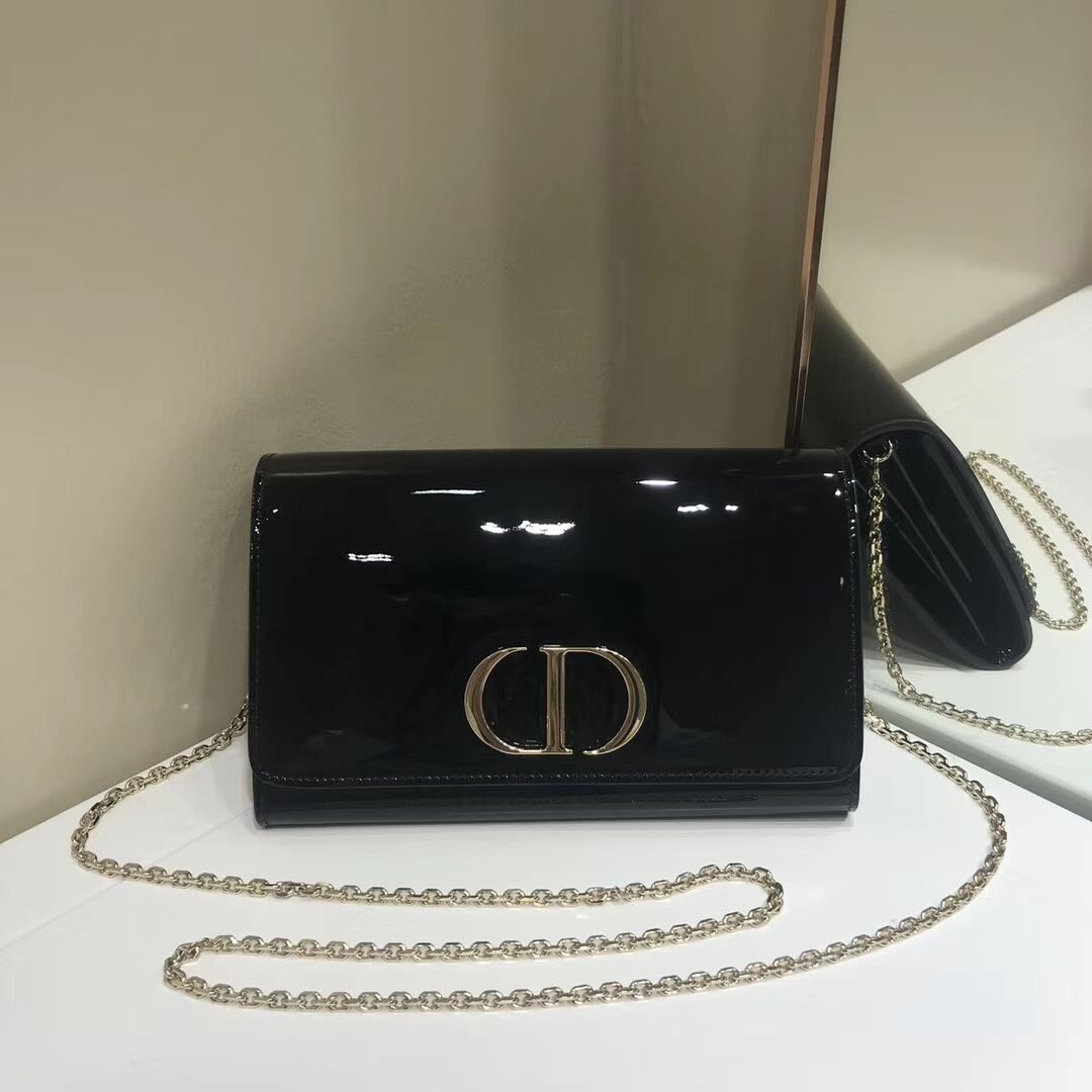 Dior leather Clutch bag M9205 black