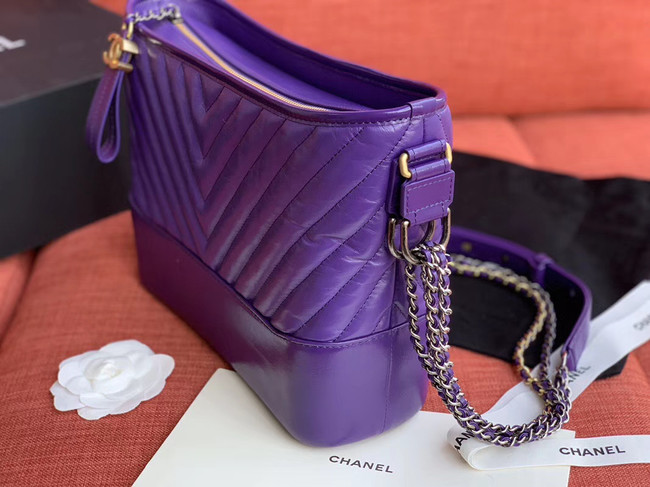 Chanel gabrielle hobo bag A93824 purple