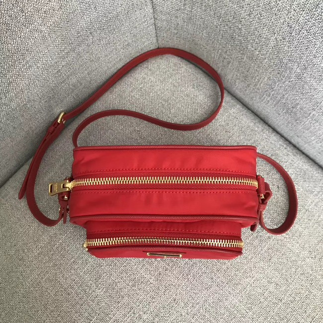 Prada Nylon Shoulder Bag 82022 red