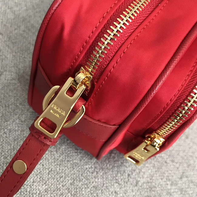 Prada Nylon Shoulder Bag 82022 red