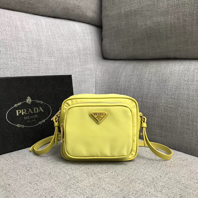 Prada Nylon Shoulder Bag 82022 yellow