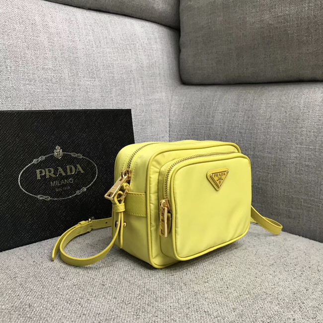 Prada Nylon Shoulder Bag 82022 yellow