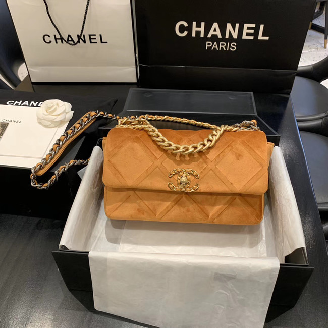 CHANEL 19 Flap Bag AS1160 Camel