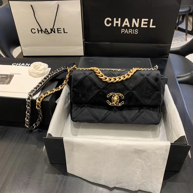 CHANEL 19 Flap Bag AS1160 black