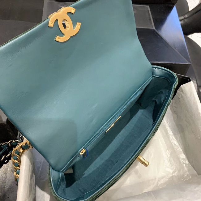 CHANEL 19 Flap Bag AS1160 green