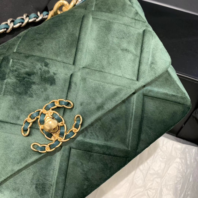 CHANEL 19 Flap Bag AS1160 green