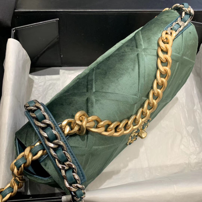 CHANEL 19 Flap Bag AS1160 green