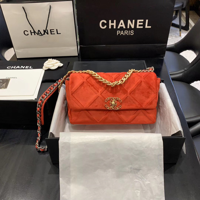 CHANEL 19 Flap Bag AS1160 orange