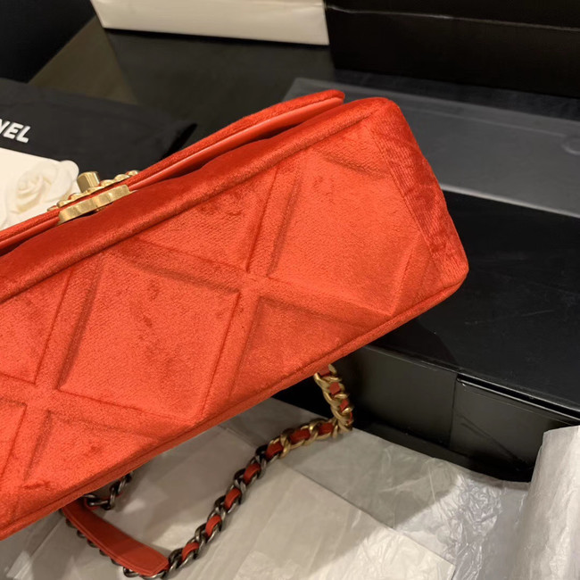 CHANEL 19 Flap Bag AS1160 orange