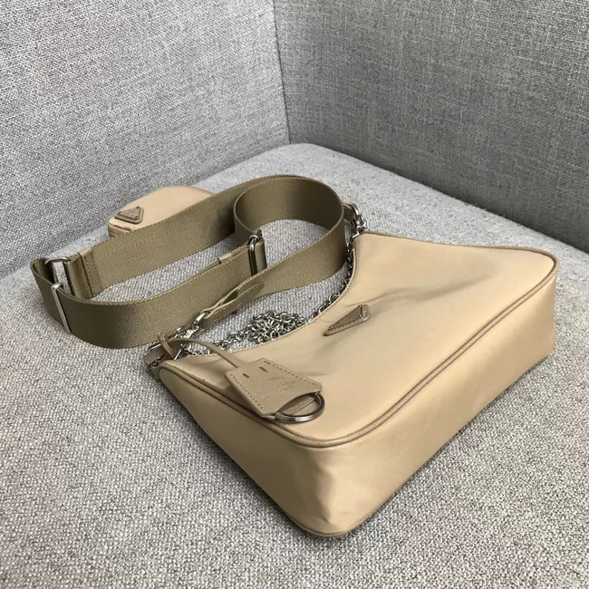 Prada Nylon Shoulder Bag 91277 apricot