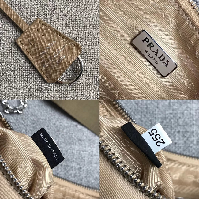 Prada Nylon Shoulder Bag 91277 apricot