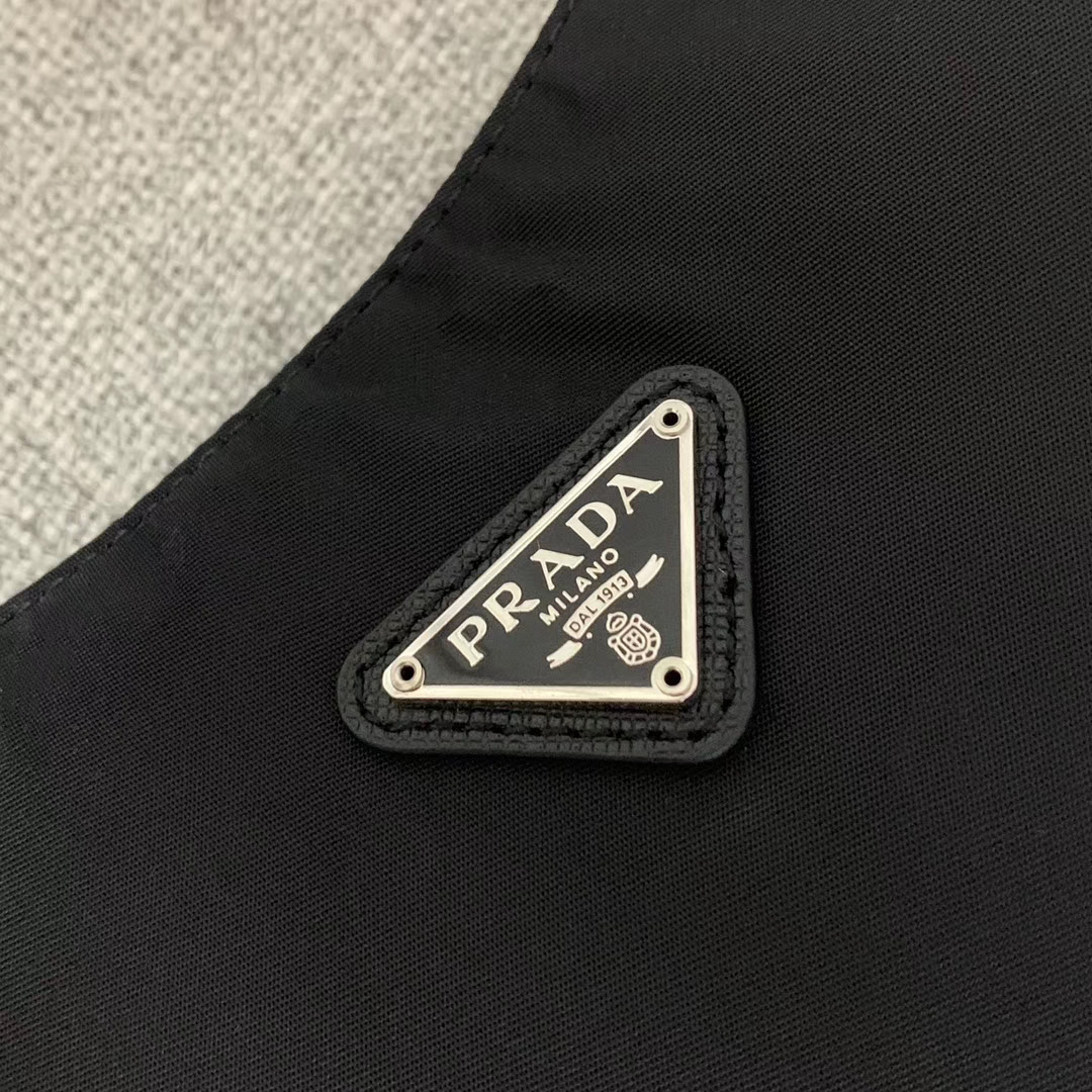 Prada Nylon Shoulder Bag 91277 black
