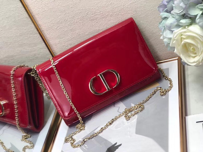 Dior leather Clutch bag M9205 red