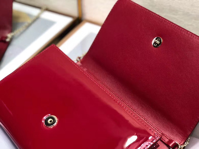 Dior leather Clutch bag M9205 red