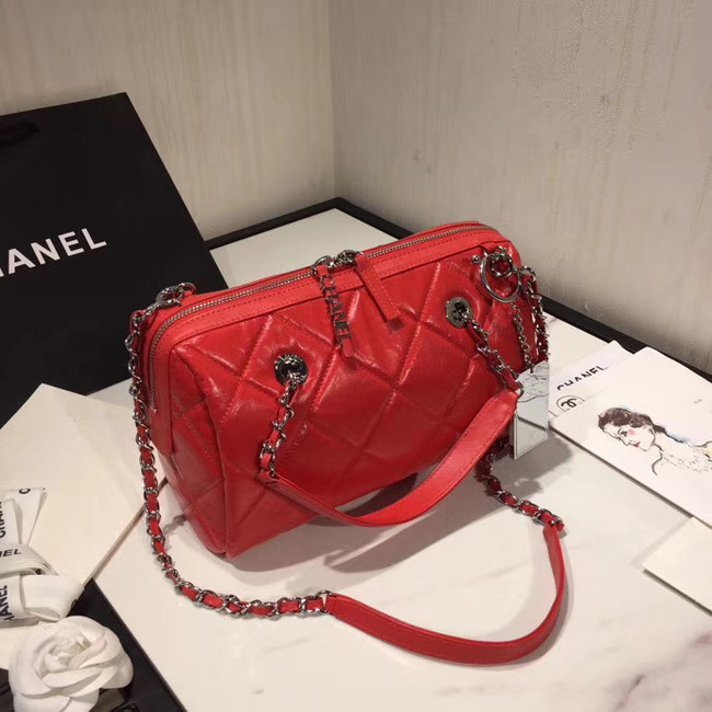 Chanel Bowling Bag AS1321 red