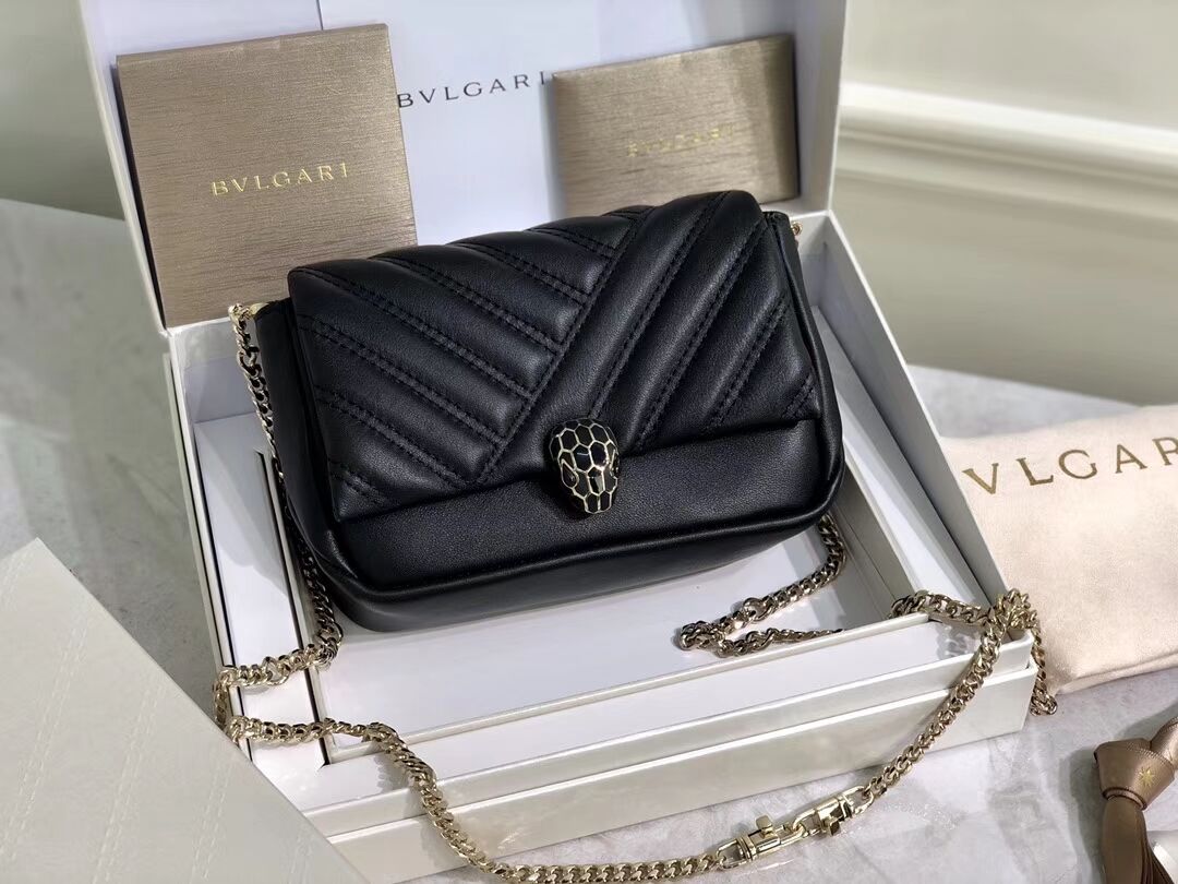 BVLGARI Shoulder Bag Calfskin Leather B288760 black