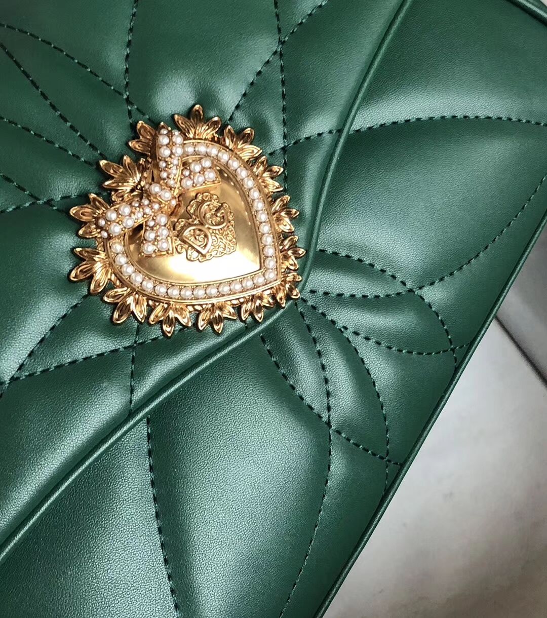 Dolce & Gabbana Origianl Leather Bag 4919 green