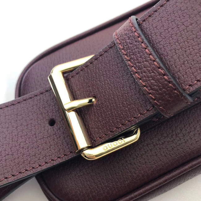 Gucci GG Original Leather belt bag 519308 Burgundy