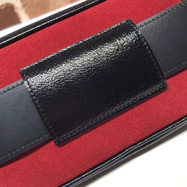 Gucci Nubuck leather belt bag 519308 red&black