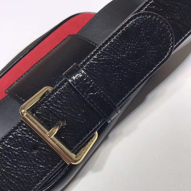 Gucci Nubuck leather belt bag 519308 red&black