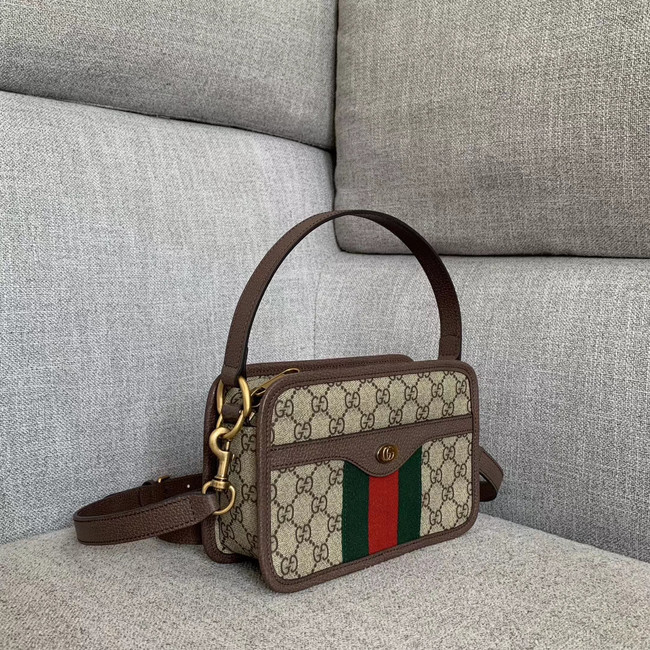 Gucci Ophidia small GG tote bag 598130 brown