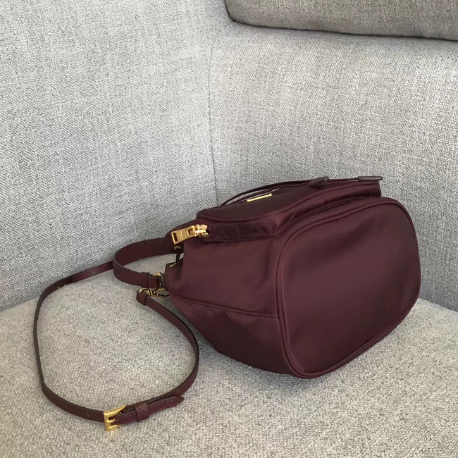 Prada Re-Edition nylon Tote bag 81166 Burgundy