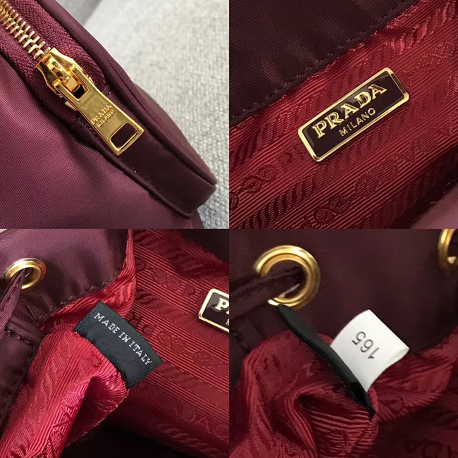 Prada Re-Edition nylon Tote bag 81166 Burgundy